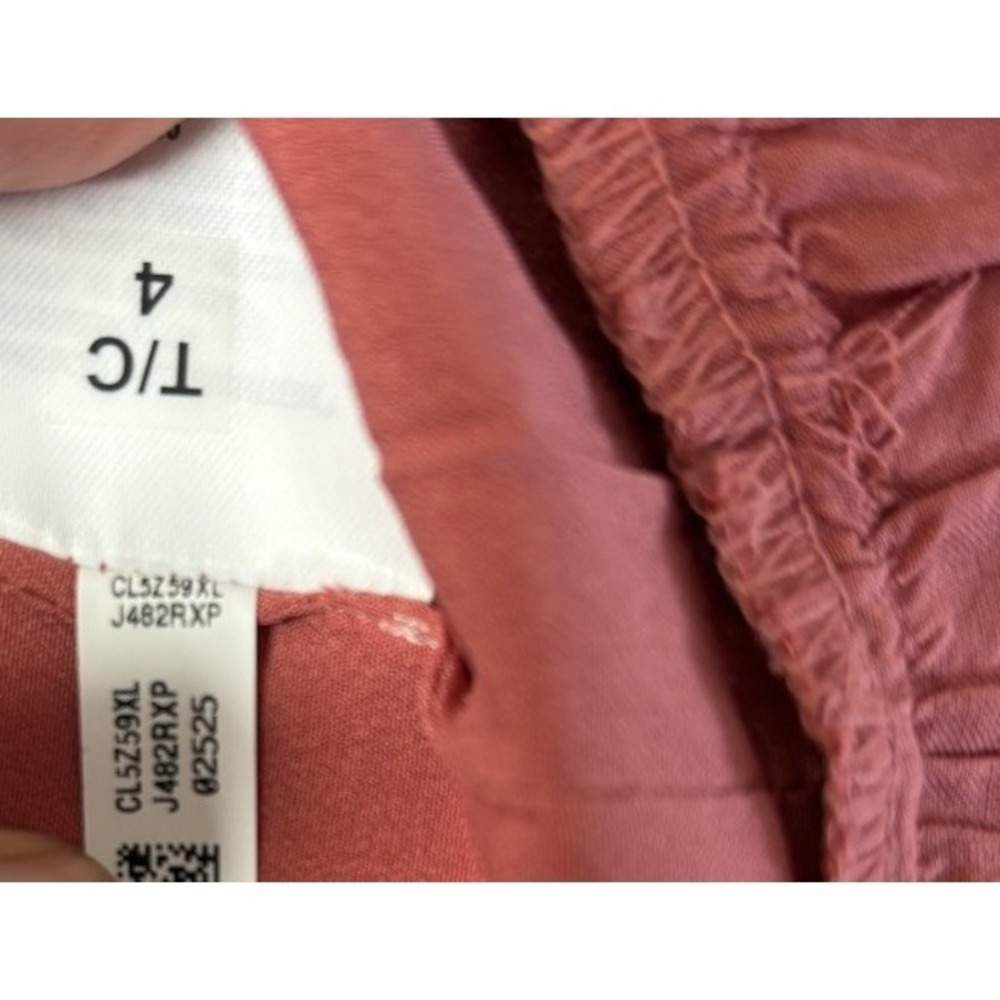 American Eagle Eyelet Crop Top Medium Sweet Coral Rust Embroidered Boho NEW Tank - Picture 7 of 10